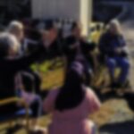 八女市の看護小規模多機能森の里でポカポカ日和に外で体操してみた。